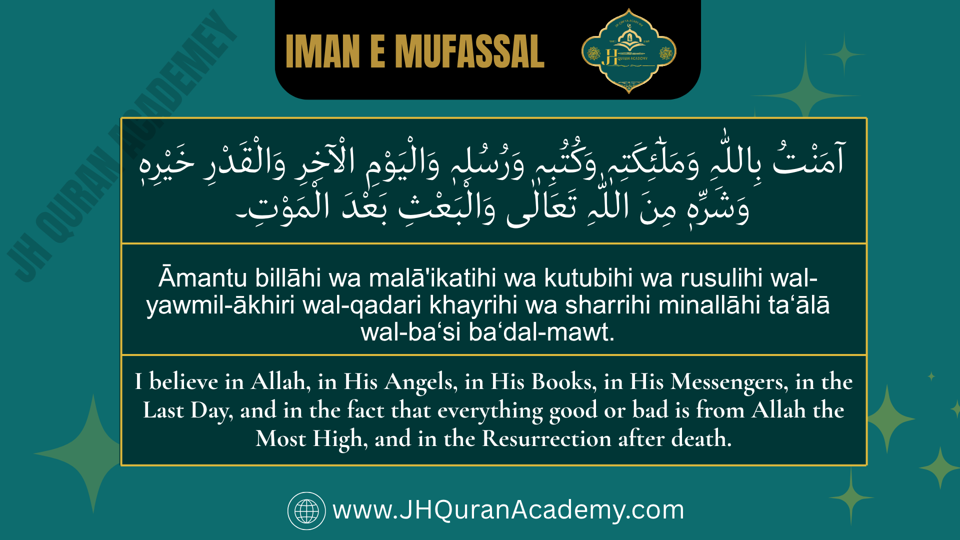 IMAN E MUFASSAL