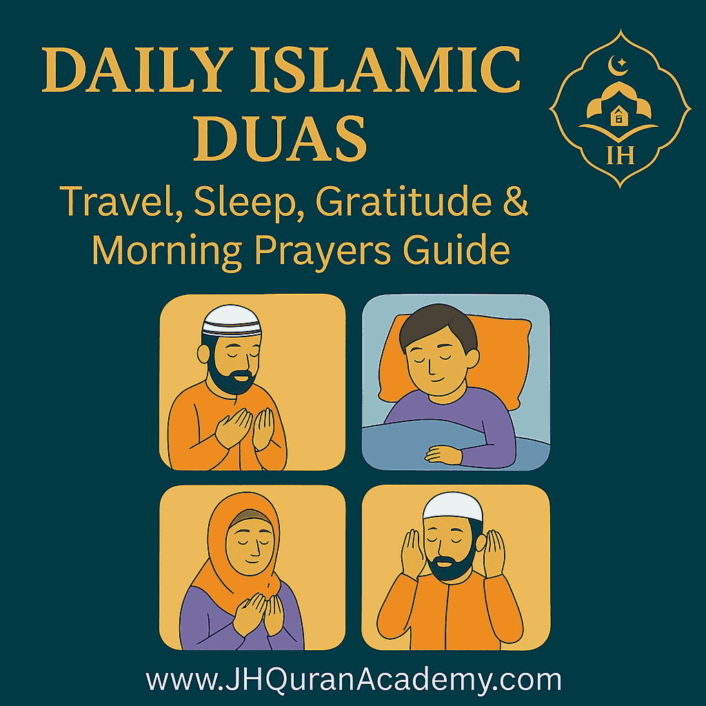 Read more about the article Daily Islamic Duas: Travel, Sleep, Gratitude & Morning Prayers Guide
