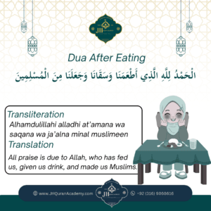 Dua After Eating in Islam