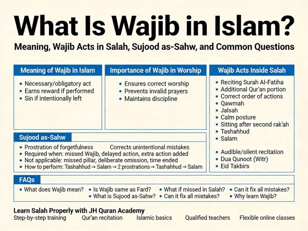 What Is Wajib in Islam? Wajib in Salah & Sujood as-Sahw Explained